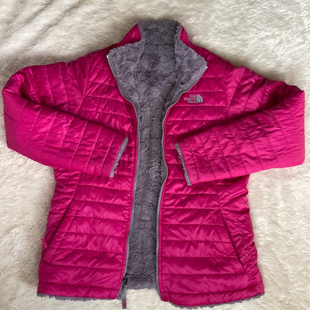 The Northface Reversible Mossbud Fur & Nylon Jacket